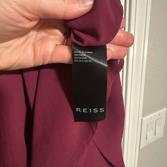 NWOT Reiss Berry Purple Sleeveless Mini Dress Size US 4 - Picture 8 of 9